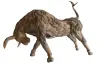 Product image 3 of the product “Bull, head down, made from teak root pieces, 240cm Length, natural ”